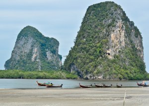 boats and mountains