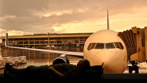 The only time I *almost* saw the sky while in Hawaii...waiting to board a flight to leave.