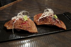 Beef sushi--photo by Spencer