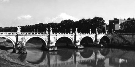 The Ponte Sant'Angelo in Rome. 35mm.