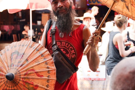 Khao San Road, Bangkok, Thailand. Some of the old, grizzled street vendors had the most genuine smiles.  It would show in their entire face.