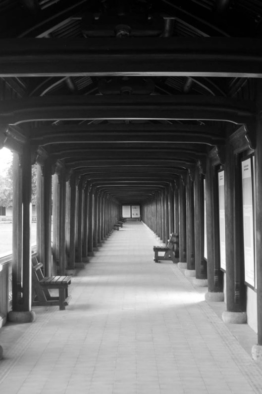 Kinh thành Huế (Imperial City), Hue, Vietnam. One of the corridors inside the Forbidden City.