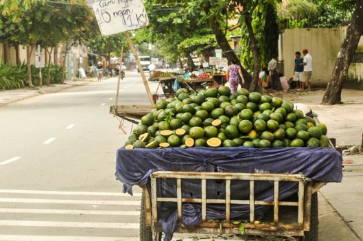 Ho Chi Minh City, Vietnam.  The cam sành or "terracotta orange".